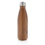 Gourde isotherme | Acier inoxydable et bois | 500ml | Sans BPA