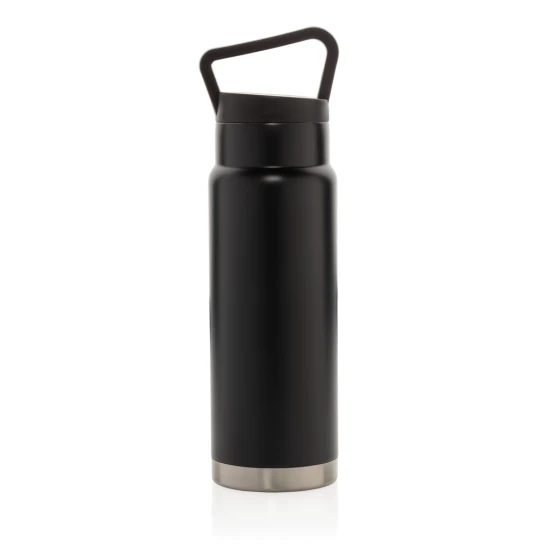 Thermos bottle | Stainless steel | 650ml | With handle | black