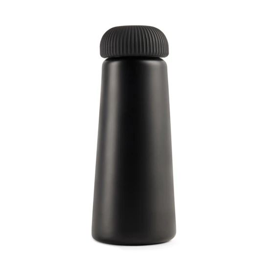 Thermos bottle | Recyclable steel | 450 ml | Cone shape | black