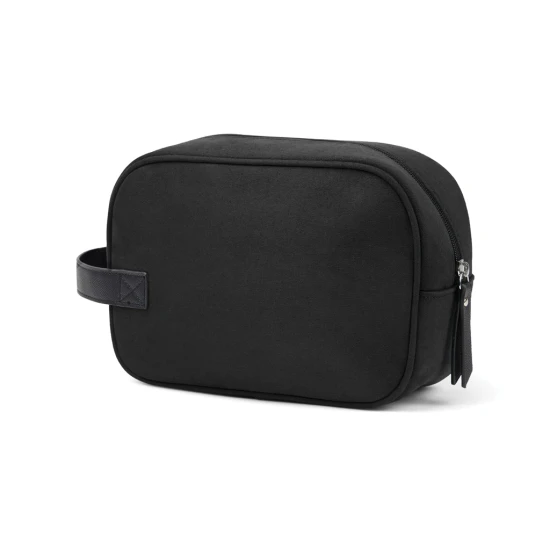 VINGA toiletry bag | Recycled polyester & PU | Durable | black