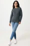 Sweatshirt à col rond Iqoniq | Coton recyclé et biologique 340g/m² | Unisexe | Non teint