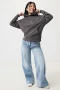 Sweat à capuche décontracté Iqoniq | Coton recyclé et biologique 340g/m² | Avec traceur AWARE™