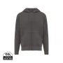 Felpa con zip Iqoniq | Cotone riciclato e organico 340g/m² | Unisex | Con cappuccio e interno in pile