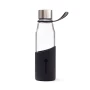 Wasserflasche | Glas | 550 ml | Mit einem Silikonmantel