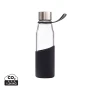 Wasserflasche | Glas | 550 ml | Mit einem Silikonmantel