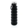 Collapsible water bottle | Silicone | 550ml | With carabiner | Save 50% space