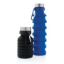Collapsible water bottle | Silicone | 550ml | With carabiner | Save 50% space