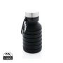 Inklapbare waterfles | Silicone | 550ml | Met karabijnhaak | Bespaar 50% ruimte