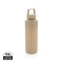 Botella | PP reciclado y silicona | 500 ml | Con rosca en la parte superior y asa