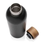 Thermosfles | Gerecycled staal | 500ml | Met houten dop