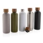 Thermosfles | Gerecycled staal | 500ml | Met houten dop