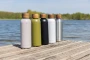 Thermosfles | Gerecycled staal | 500ml | Met houten dop