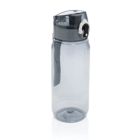 Water bottle | rPET | 600ml | Lockable | Easy carrying | black