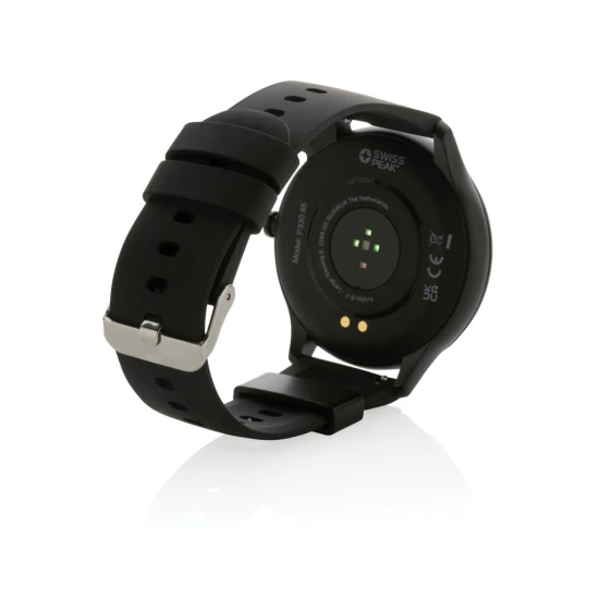 Swiss Peak high performance watch | Recycled TPE | Compatible with Android and IOS | black