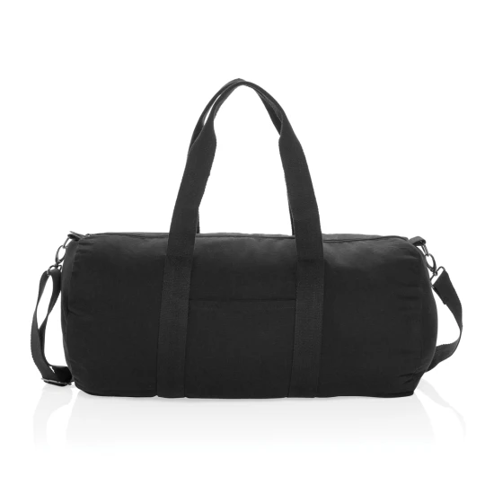 Duffel bag undyed | Recycled canvas | 40L | 285gsm | black