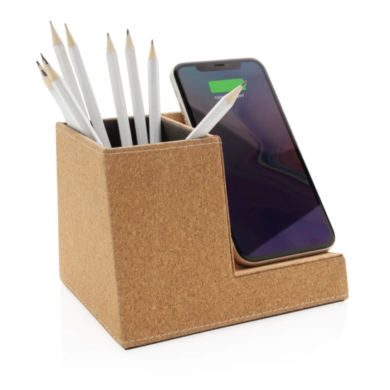 Wireless Penholder and Charger | Wheat straw | 5W | Sustainable | brown
