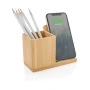 Caricatore wireless | Bambù FSC | 10W | Portapenne | Cavo USB-C