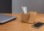 Caricatore wireless | Bambù FSC | 10W | Portapenne | Cavo USB-C