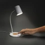 Lampe de bureau sans fil | ABS recyclé et liège | Charge sans fil 15W