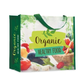 Shopping bag | Non-woven 80g/m² | 45x40x20cm | Handles: 36cm | Full colour all-over