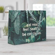 Shopper | Katoen | 50 x 15 x 40 cm | Met bodemvouw en lange hengsels | Volledig personaliseerbaar