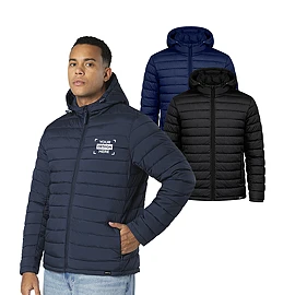 Unisex jacket | 100% recycled polyester (RPET) | Water and wind resistant | Adjustable hood | Carry pouch