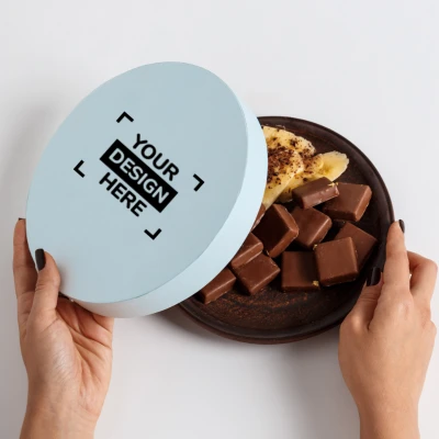 Premium personalised chocolate box with custom printed message