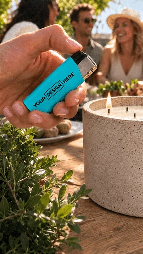 Briquets personnalisés met logo