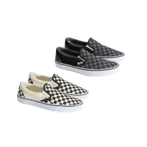 Vans Slip-on-Schuhe | Canvas | Schachbrettmuster | Gepolsterter Kragen
