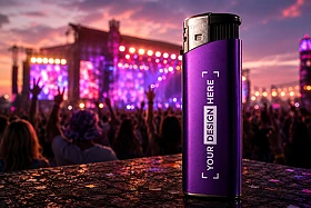 Bedrukte aanstekers voor evenementen en festivals als giveaway