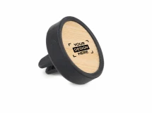 Rafraîchisseur d'air pour grille de ventilation de voiture | Bambou | Ø4.2x3.1cm | Parfum de Citron