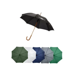 Grand parapluie | Polyester | 106 cm | Ouverture automatique | Poignée en bois