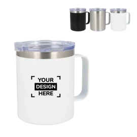 Tazza | Ceramica & acciaio inox | 350ml | Rivestimento in ceramica | Manico