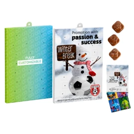 Calendrier de l’Avent mural A4 | Plastique et papier | 75 g chocolat au lait