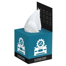Tissue-Box mit Klappe | Quadratische Form | 50 Taschentücher Tissue-Box mit Klappe | Quadratische Form | 50 Taschentücher