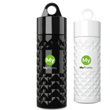 Join the Pipe water bottle | Bio HDPE | 500ml | 3D diamant pattern Join the Pipe water bottle | Bio HDPE | 500ml | 3D diamant pattern