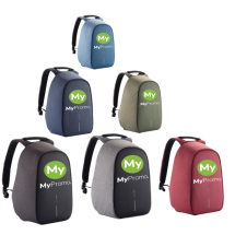 Bobby Hero anti-theft backpack | rPET | Water-repellent | Illuminating safety strips Bobby Hero anti-theft backpack | rPET | Water-repellent | Illuminating safety strips