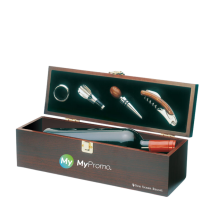 Wine gift box | Incl. 4 accessories | Dark wood Wine gift box | Incl. 4 accessories | Dark wood