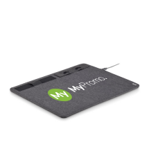 XXL multifunctional mouse pad | rPET | Incl. wireless charger XXL multifunctional mouse pad | rPET | Incl. wireless charger
