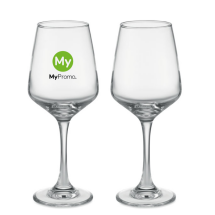 Set aus 2 Weingläsern | Klares Glas| 400ml Set aus 2 Weingläsern | Klares Glas| 400ml