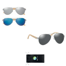 Sunglasses with bamboo arms | Mirrored lenses | Premium Sunglasses with bamboo arms | Mirrored lenses | Premium