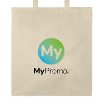 Tote bag | 140g/m2 | Cotton | Long handles | Gussets | Beige