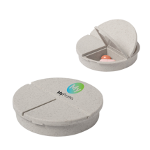Pillbox | Bamboo fibre | Safety closure | Round Pillbox | Bamboo fibre | Safety closure | Round