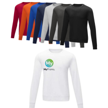 Heren trui met ronde hals | Katoen & polyester | One size | Met details op kraag Heren trui met ronde hals | Katoen & polyester | One size | Met details op kraag
