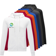 Men full zip hoodie | Cotton & polyester | One size | With kangaroo pockets Men full zip hoodie | Cotton & polyester | One size | With kangaroo pockets