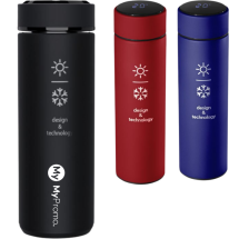 Thermoflasche | Edelstahl | 500 ml | Mit antibakterieller Behandlung und Temperatursensor Thermoflasche | Edelstahl | 500 ml | Mit antibakterieller Behandlung und Temperatursensor