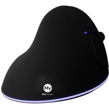 Draadloze muis | rPET & rubber | 8 uur gebruik | Met USB-oplaadkabel