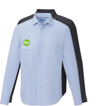 Chemise homme manches longues | Coton bio | Avec col semi-écarté