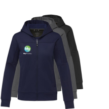 Gebreid damesjack met volledige rits | Polyester & Sorana | Inclusief 2 voorzakken