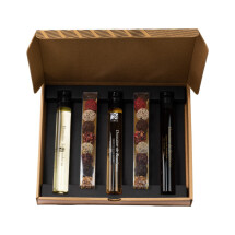 Wein- und Trüffelset | Glas | 3 x 100ml | Mit 16 Trüffeln Wein- und Trüffelset | Glas | 3 x 100ml | Mit 16 Trüffeln